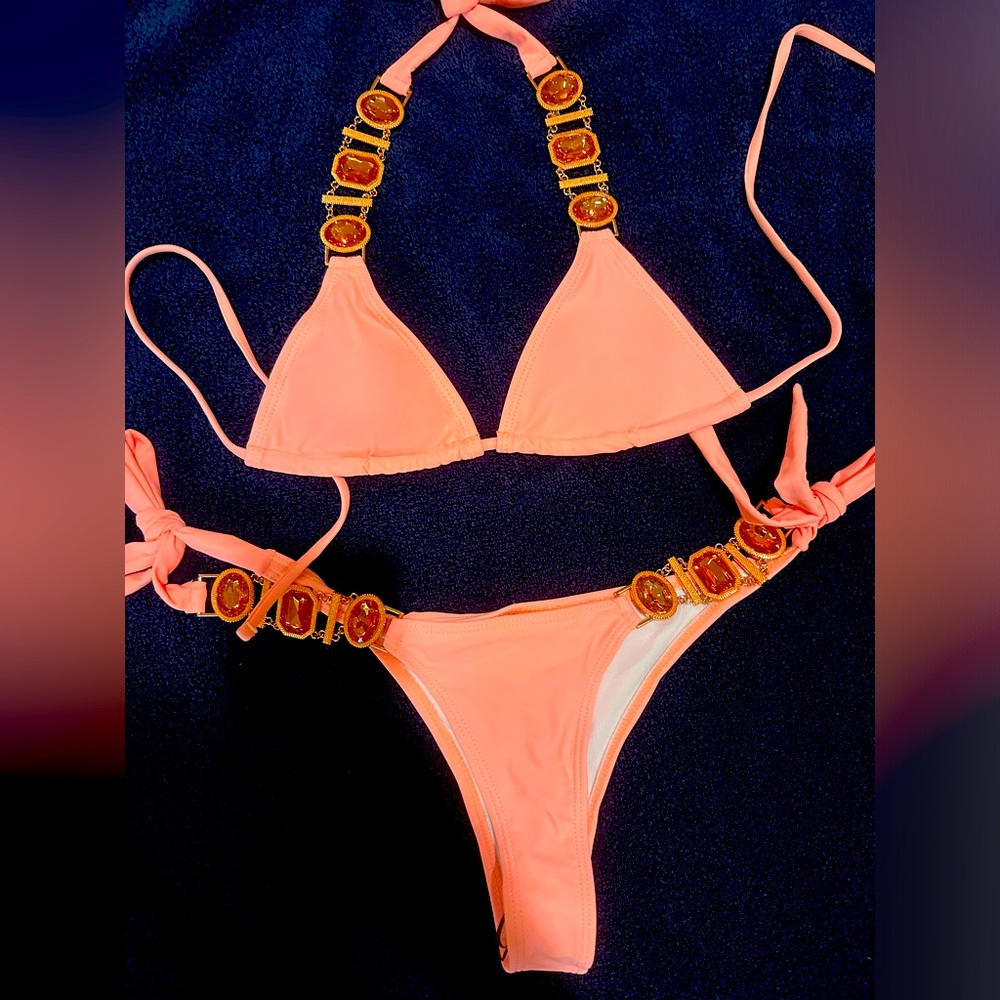 Peach Jewel Bikini